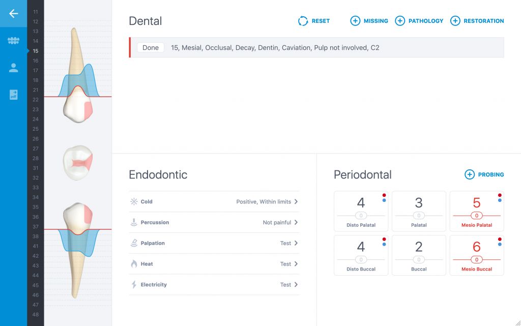 derec Online Dental Charting